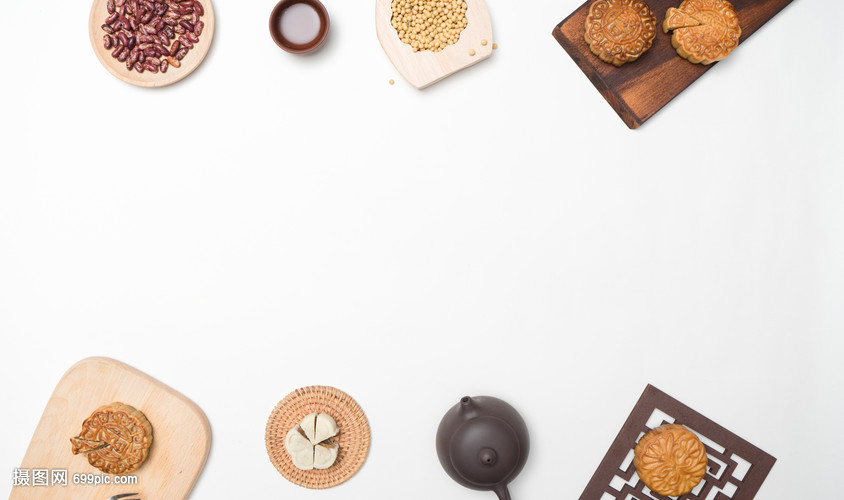 風雅食光 月餅與茶雜糧的秋日美學擺拍